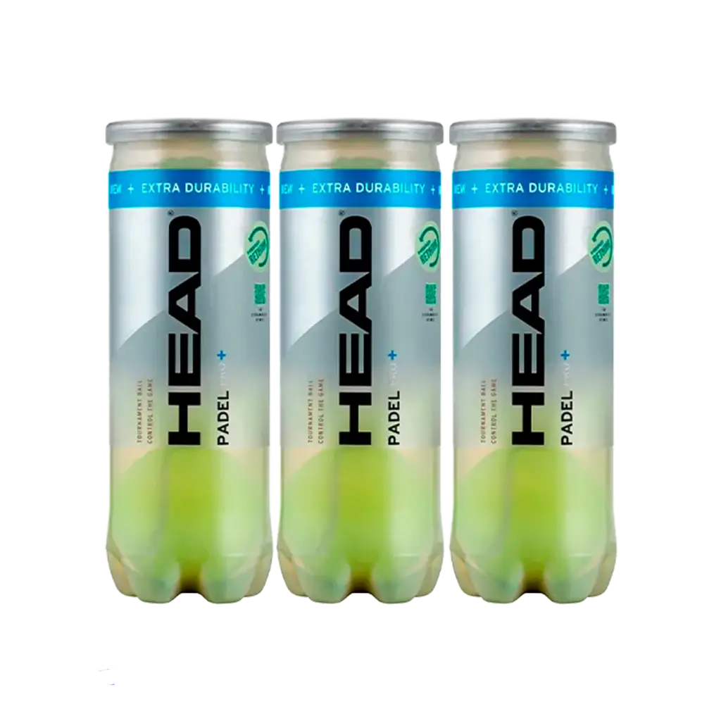 HEAD Padel PRO+ pack of 3 x 3